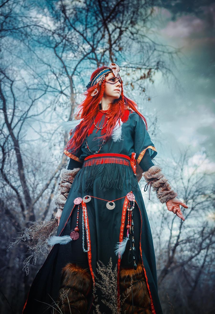 Girls in Slavic costumes underwear in Guadalupe