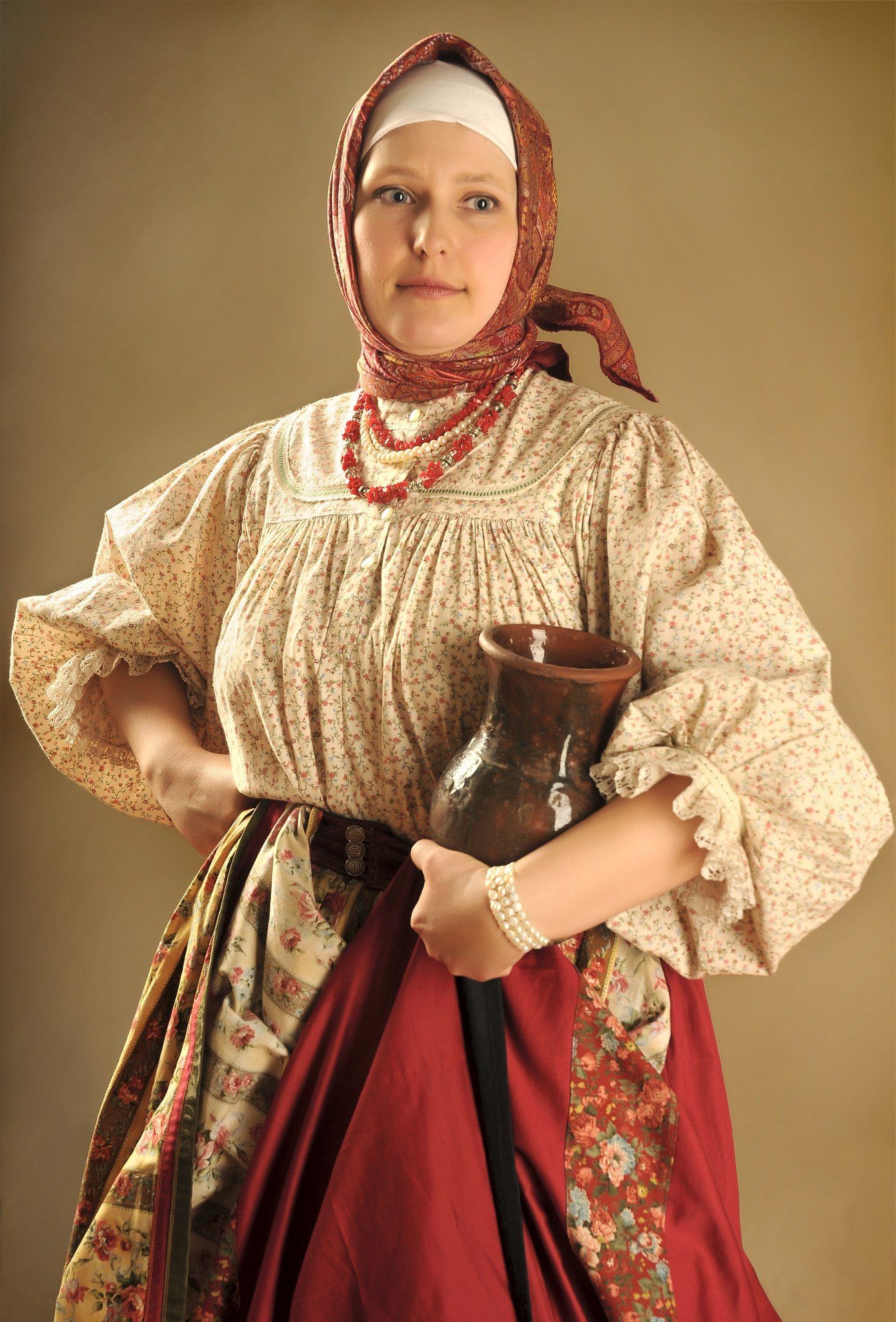 Girls in Slavic costumes in Guadalupe